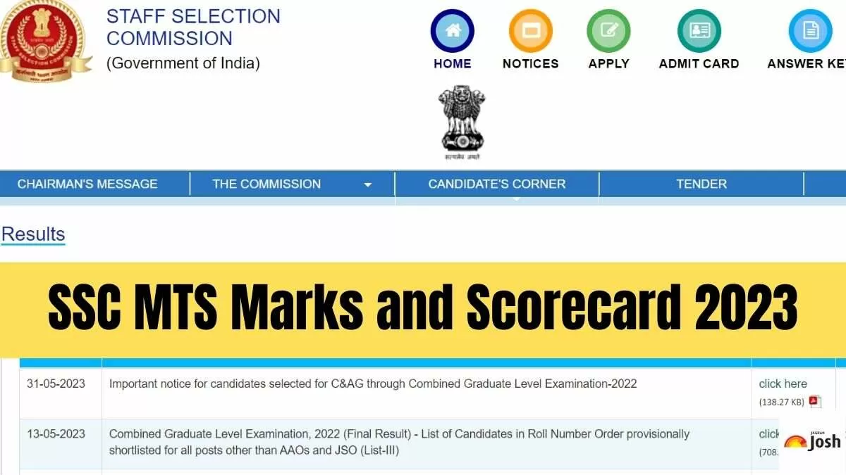 Get the link to check SSC MTS Scorecard 2023 soon here.