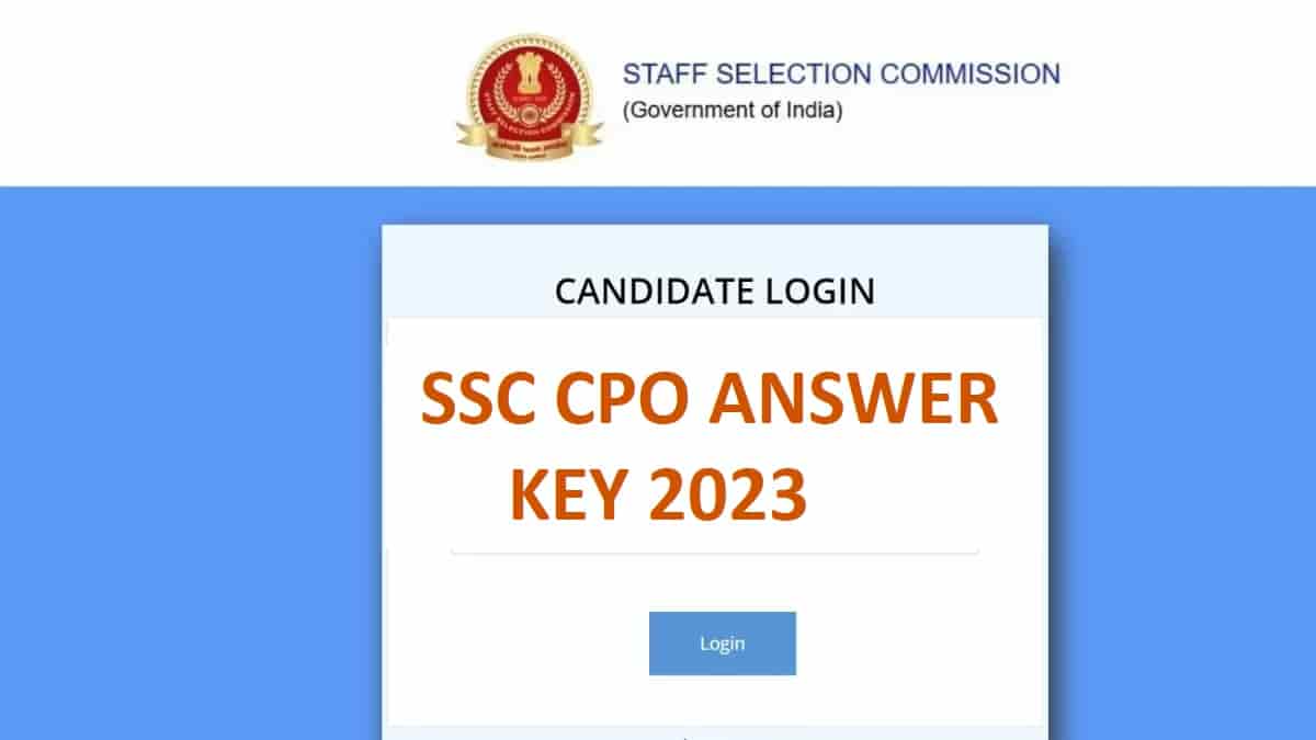SSC CPO Paper 1 Antwoordsleutel 2023: Controleer de directe downloadlink