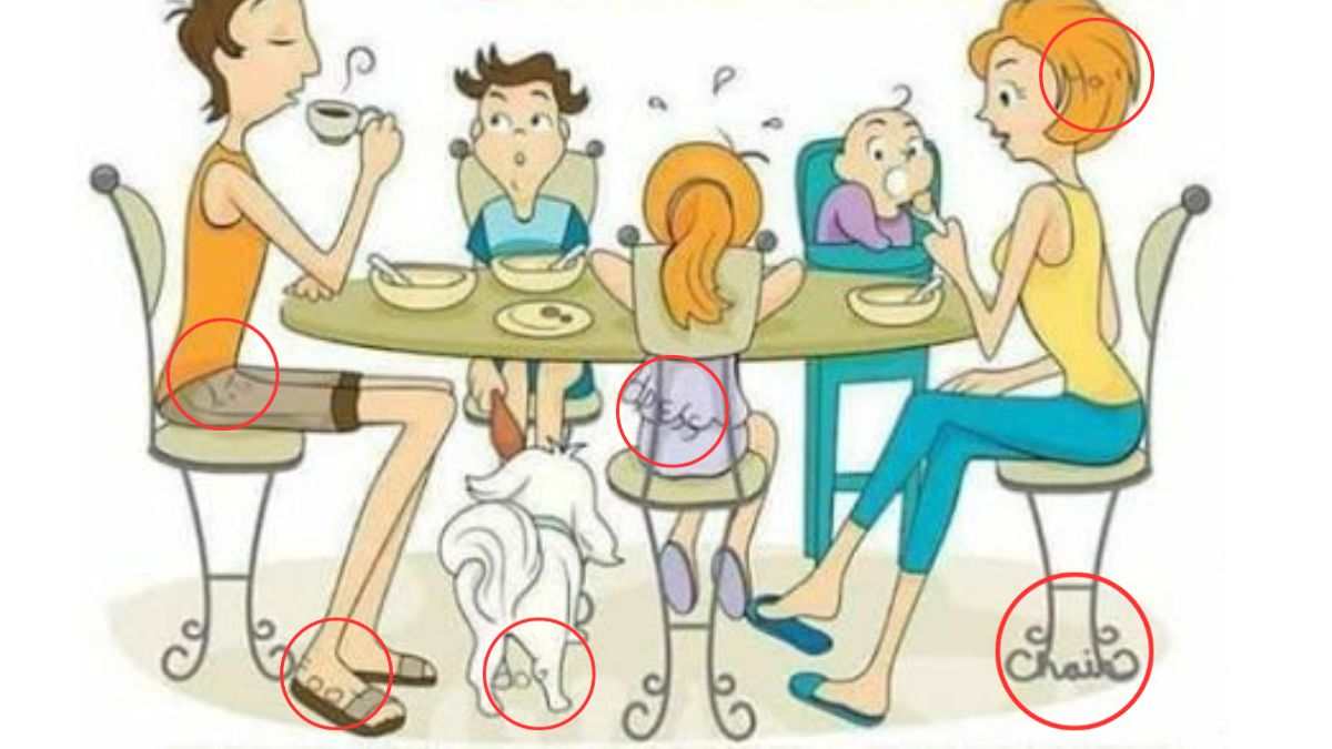 the six hidden words in breakdast picture