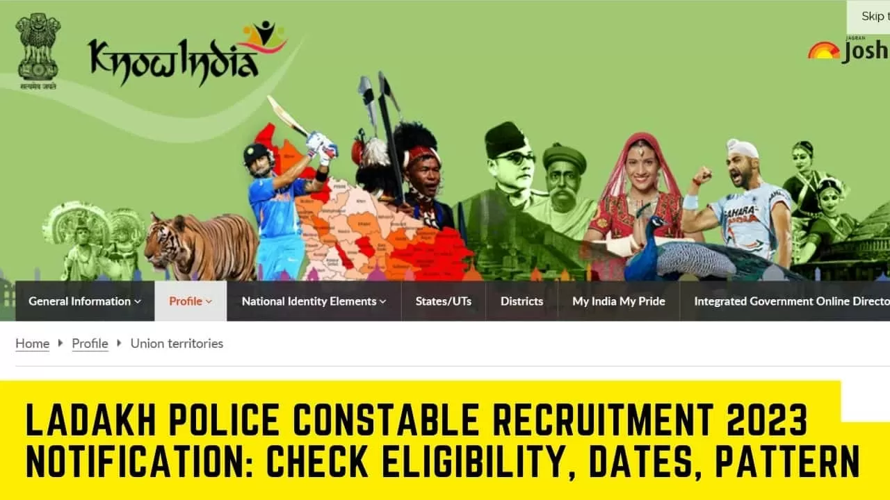 Ladakh Police Constable recruitmrnt 2023 notification out. Check details here
