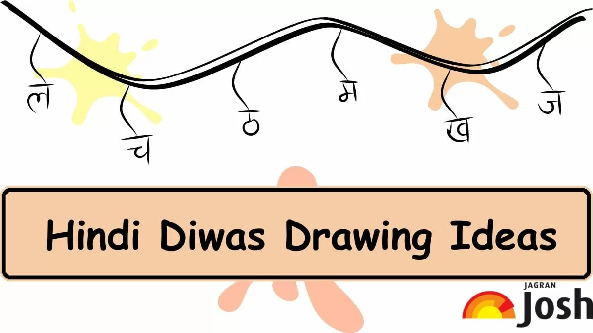 Get here Hindi Diwas Drawing Ideas for School Students