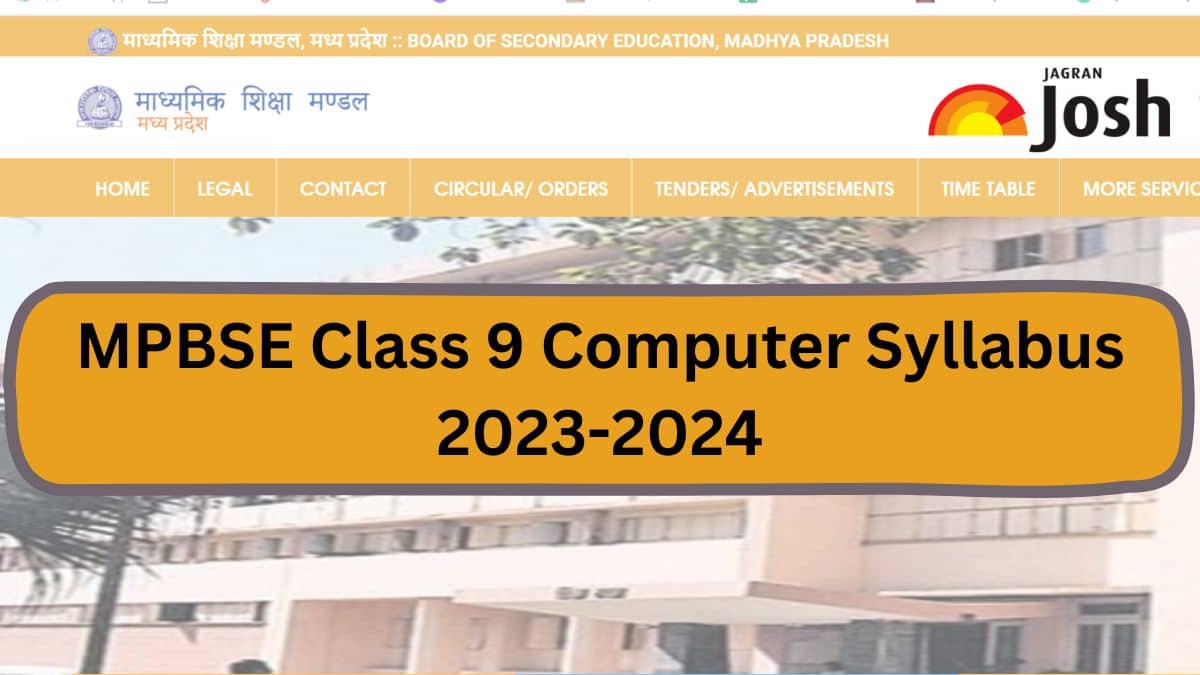 Get here detailed MP Board MPBSE Class 9th Computer Syllabus and paper pattern