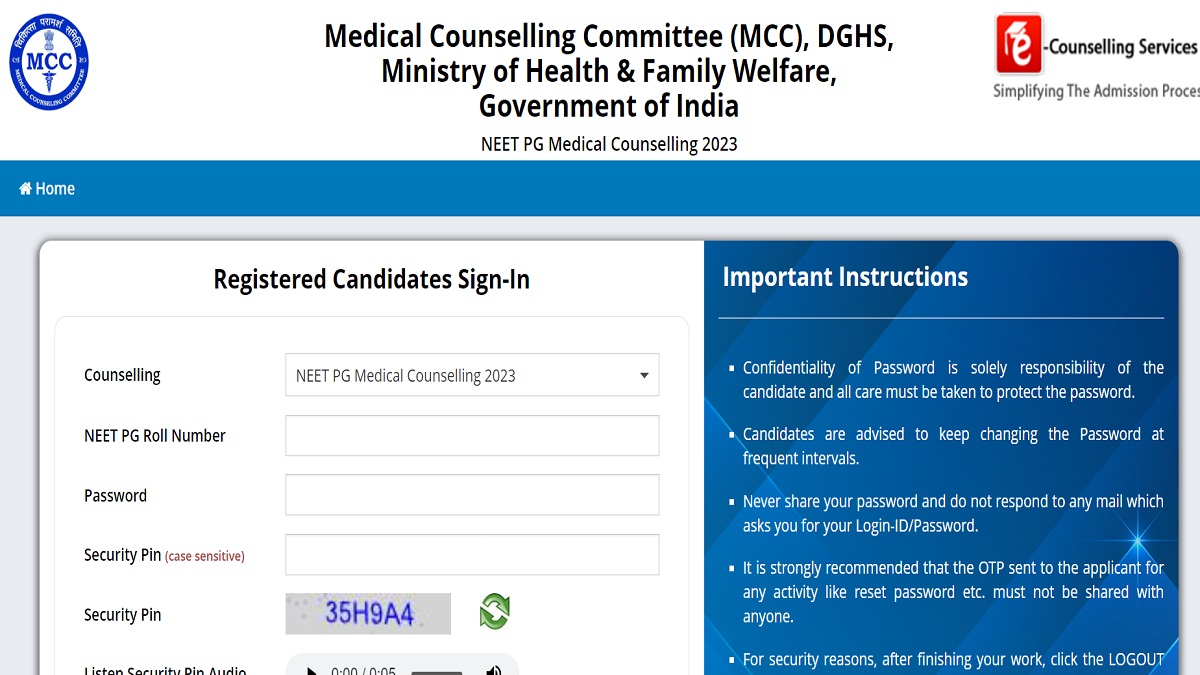 NEET PG Counselling round 3 registration closes today