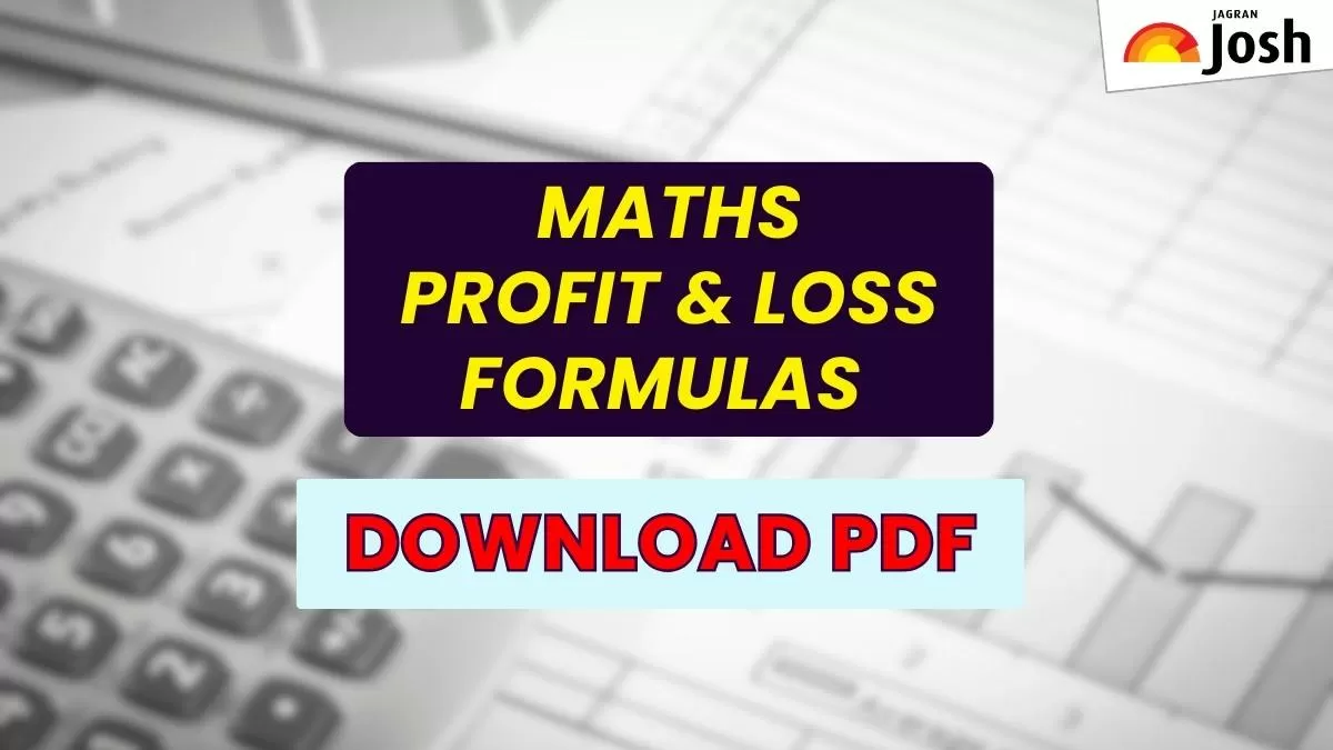 Maths Profit and Loss Formulas