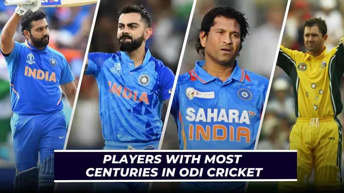 Most Hundreds in ODI Matches: #1 Virat Kohli, #2 Sachin Tendulkar, #3 ...