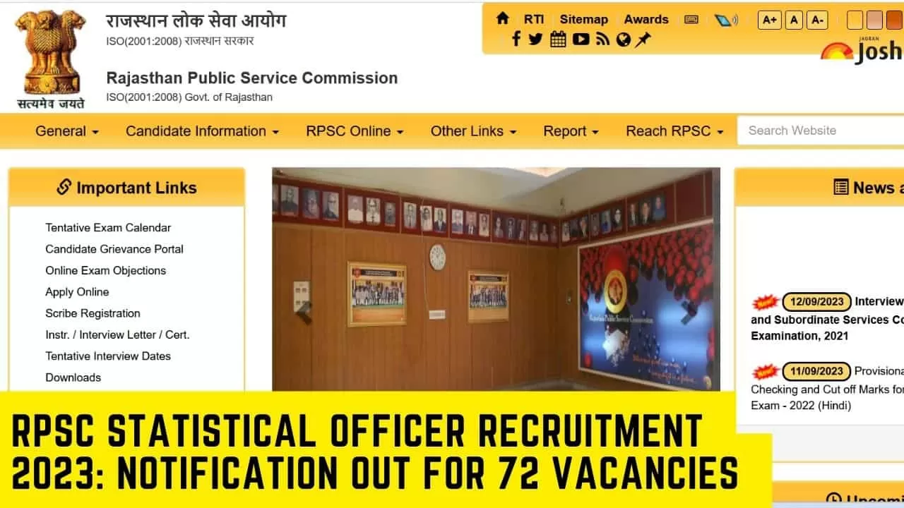 Rpsc Statistical Officer Recruitment 2023 Notification Out For 72 Vacancies 1503