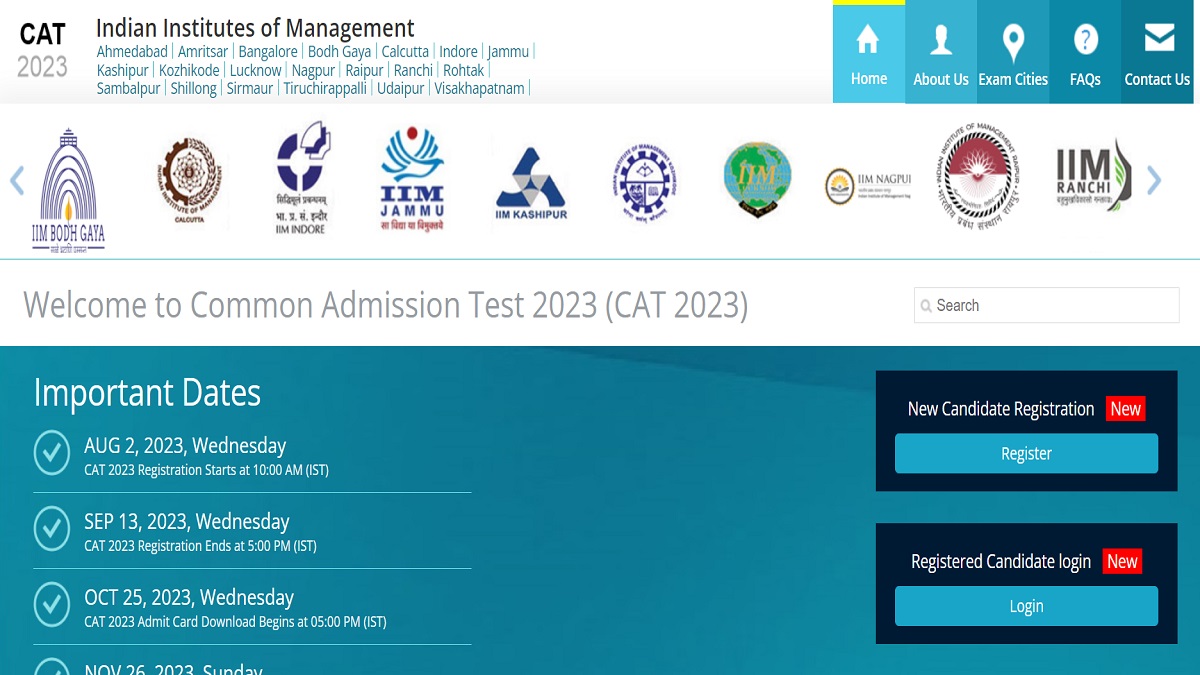 CAT 2023 Registrations Close Today