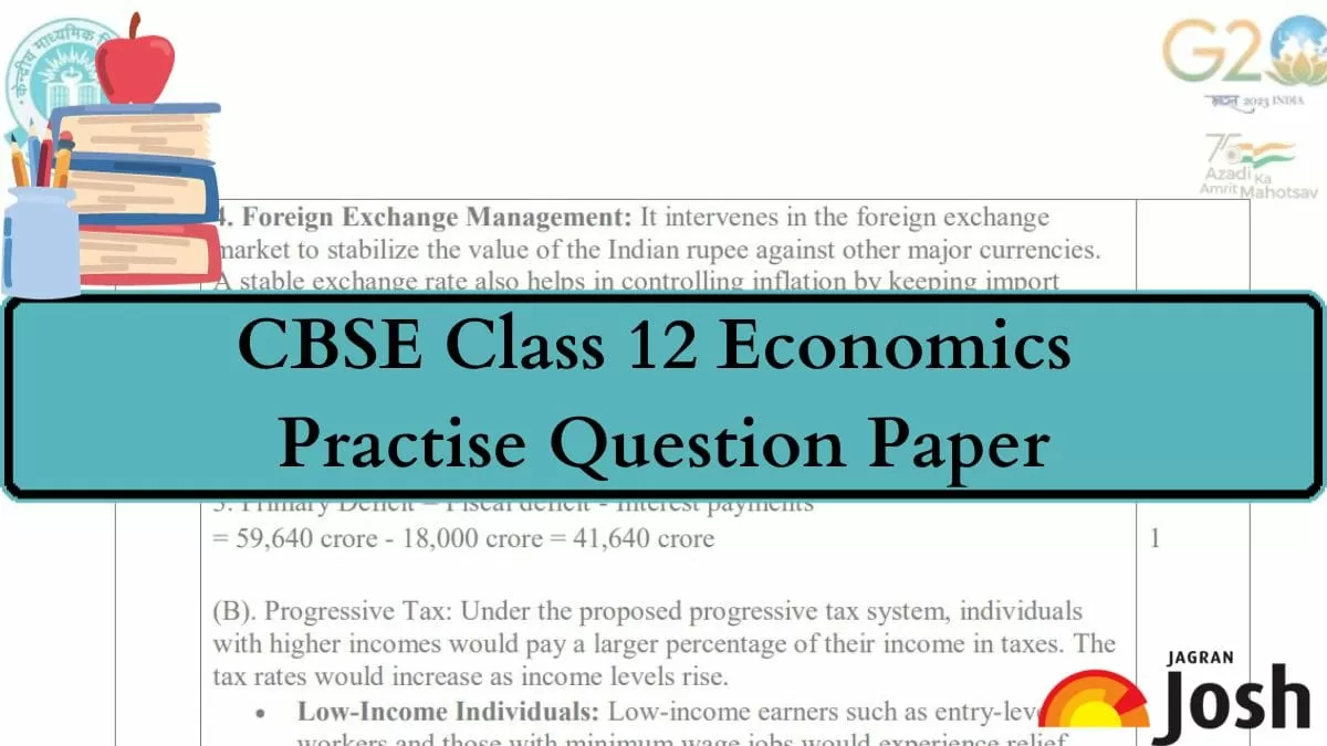 Get here Economics Class 12 Additional Practice Questions along with Marking scheme