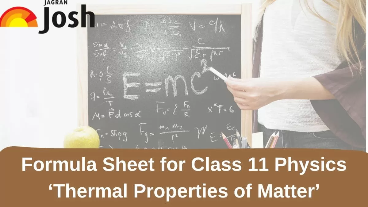 Download Formula Sheet for CBSE Class 11 Physics Thermal Properties of Matter