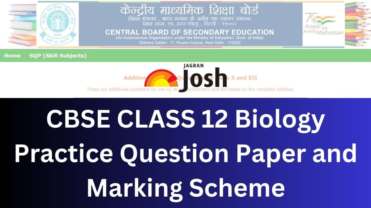 CBSE Class 12 Biology Additional Questions 2024 with Competency, Marking Scheme: Download PDF