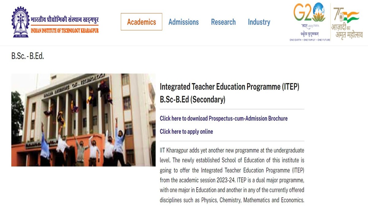 IIT Kharagpur 4-year Integrated BSc-BEd Course 2nd Admission List 2023 ...