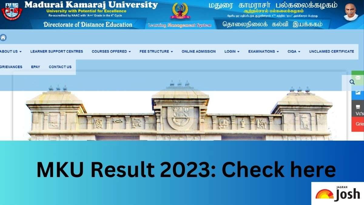 MKU Result 2023 OUT on mkuniversity.ac.in; Direct Link to Download Madurai Kamaraj University B.A, B.Sc, B.Com Marks
