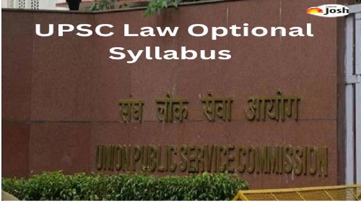 UPSC Law Optional Syllabus For IAS Mains: PDF Download