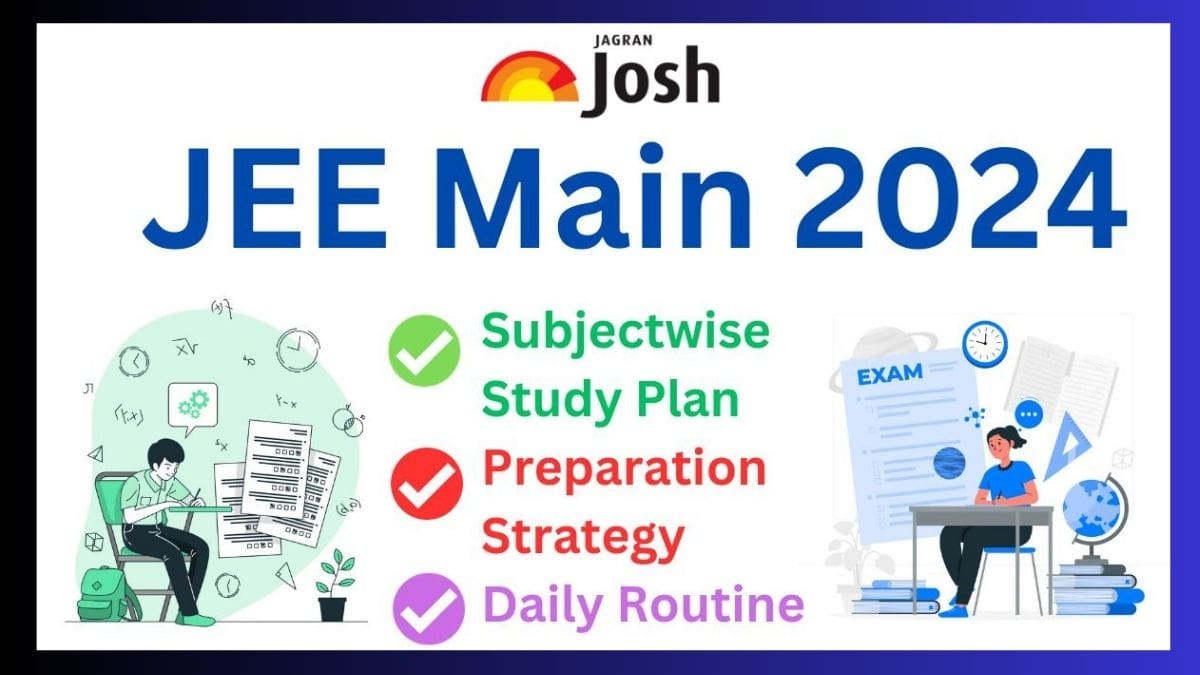 JEE Main 2024 Subjectwise Study Plan, Strategy and Daily Routine