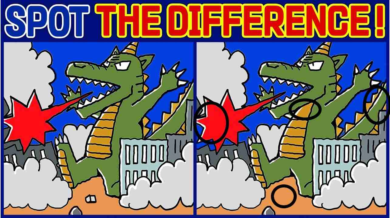 Spot the Difference: Spot 4 Differences In 13 Seconds