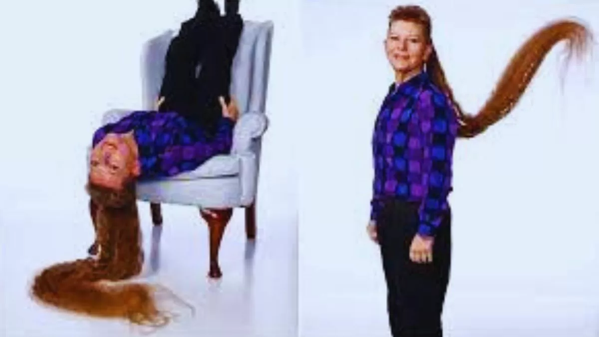 Tami Manis and her long mullet that created the Guinness World Record!