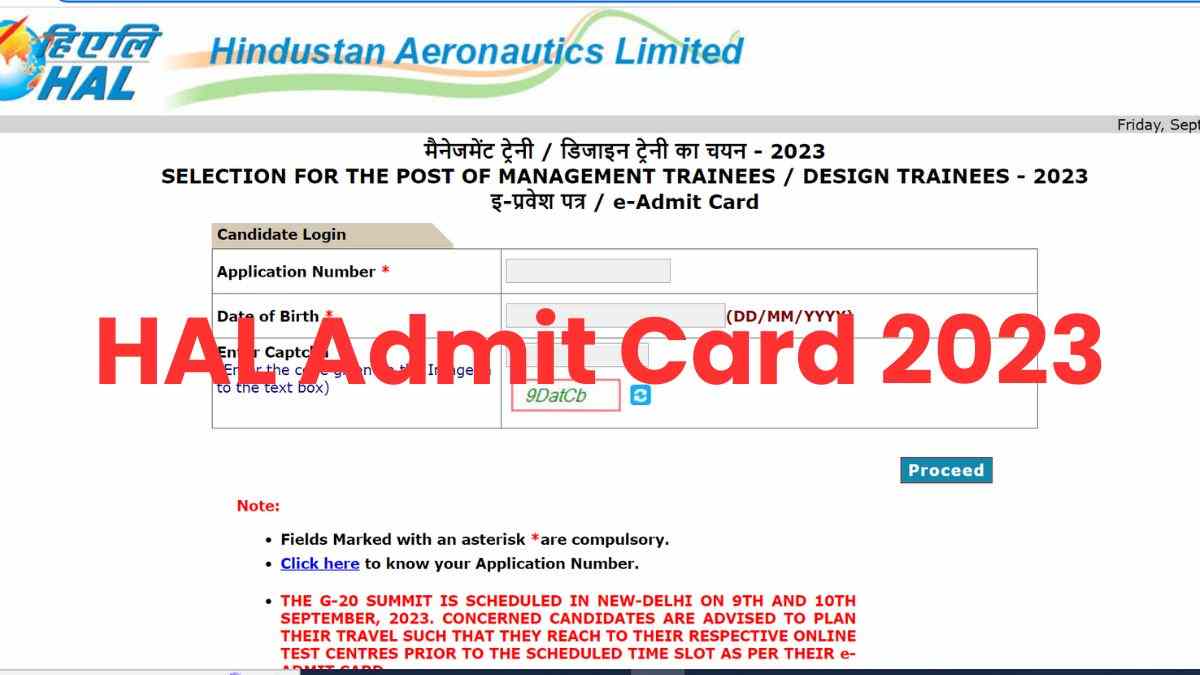 HAL Admit Card 2023 Released जारी हुए एचएएल एडमिट कार्ड जारी, ये रहा