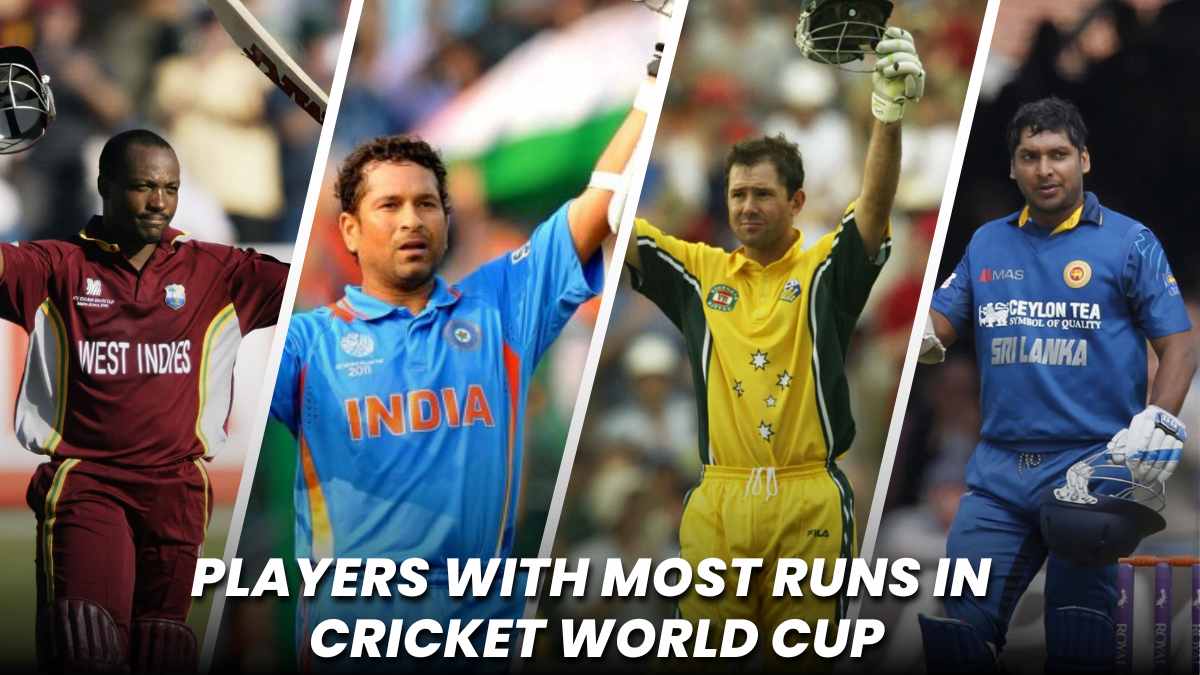 Highest Run Scorers in ICC Cricket World Cup