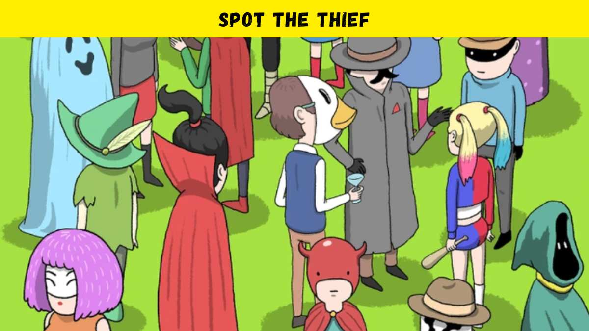 Only detective minds can spot the thief at the party in 7 seconds!