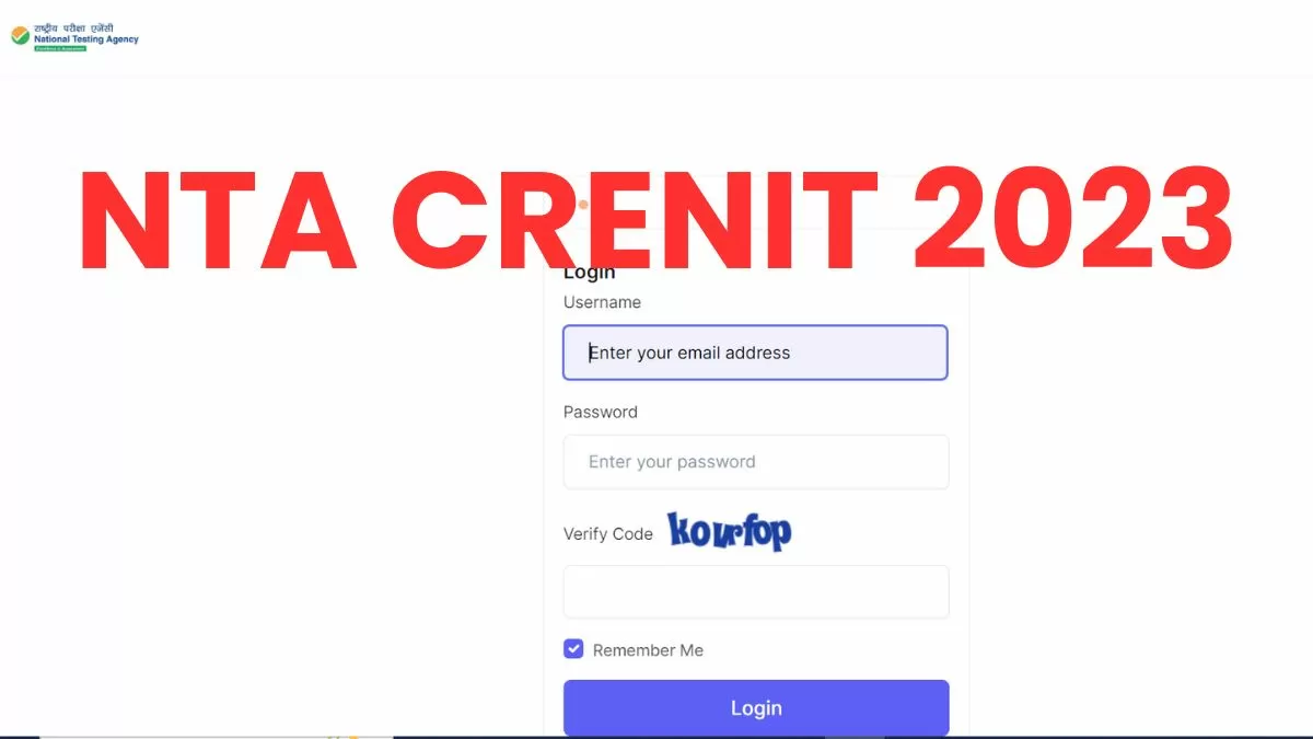 NTA CRENIT 2023 Admit Card:  एनटीए ने सीआरईएनआईटी एडमिट कार्ड किये जारी, यहाँ से करें डायरेक्ट डाउनलोड  