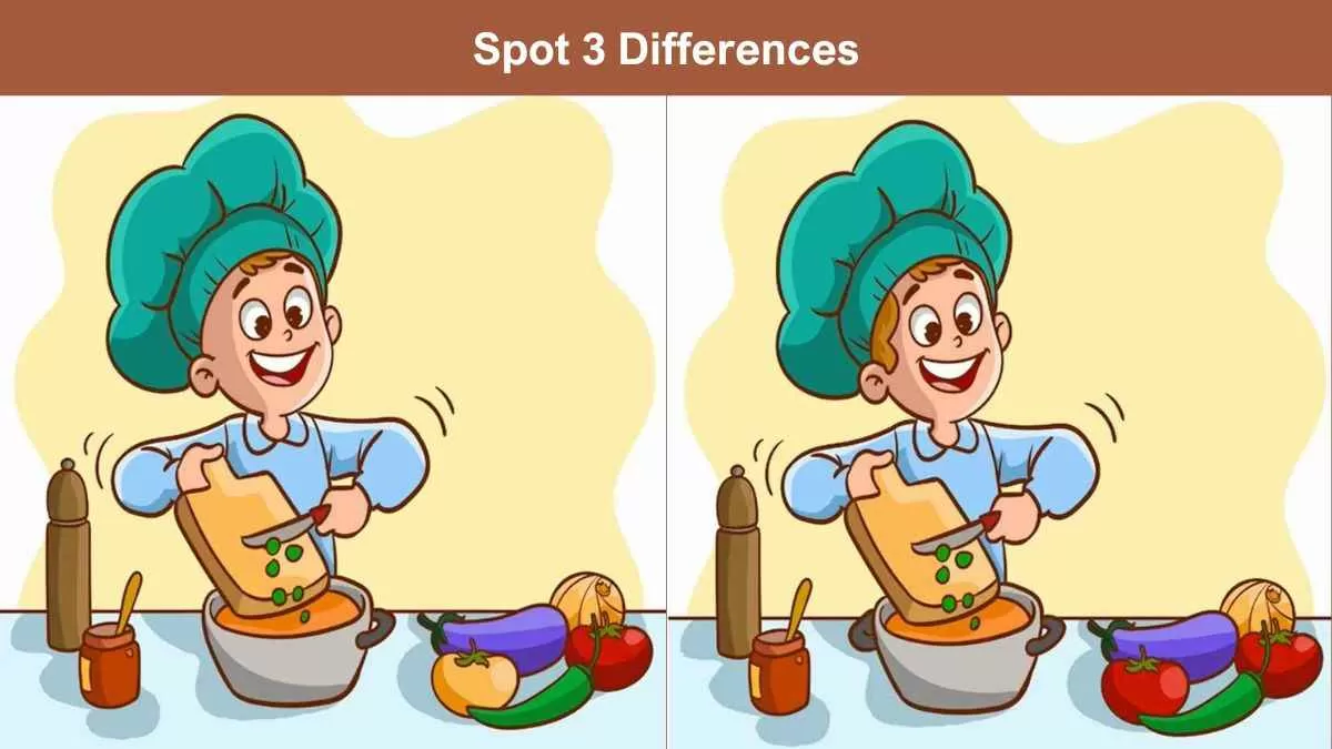 Spot 3 Differences in 7 Seconds