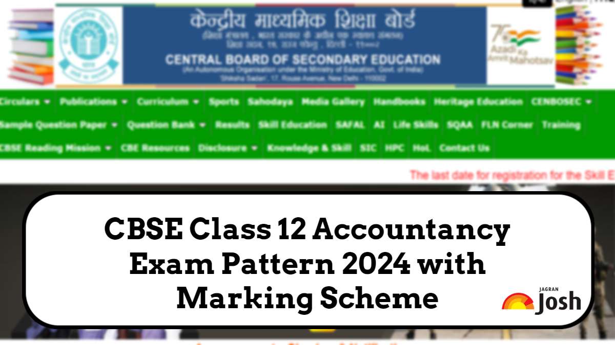 Get here detailed CBSE Class 12 Accountancy Exam Pattern with marking scheme