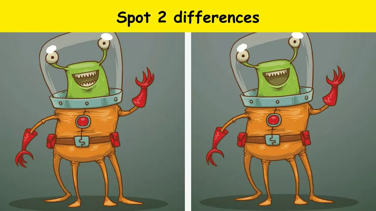Can you spot 2 differences in the picture?