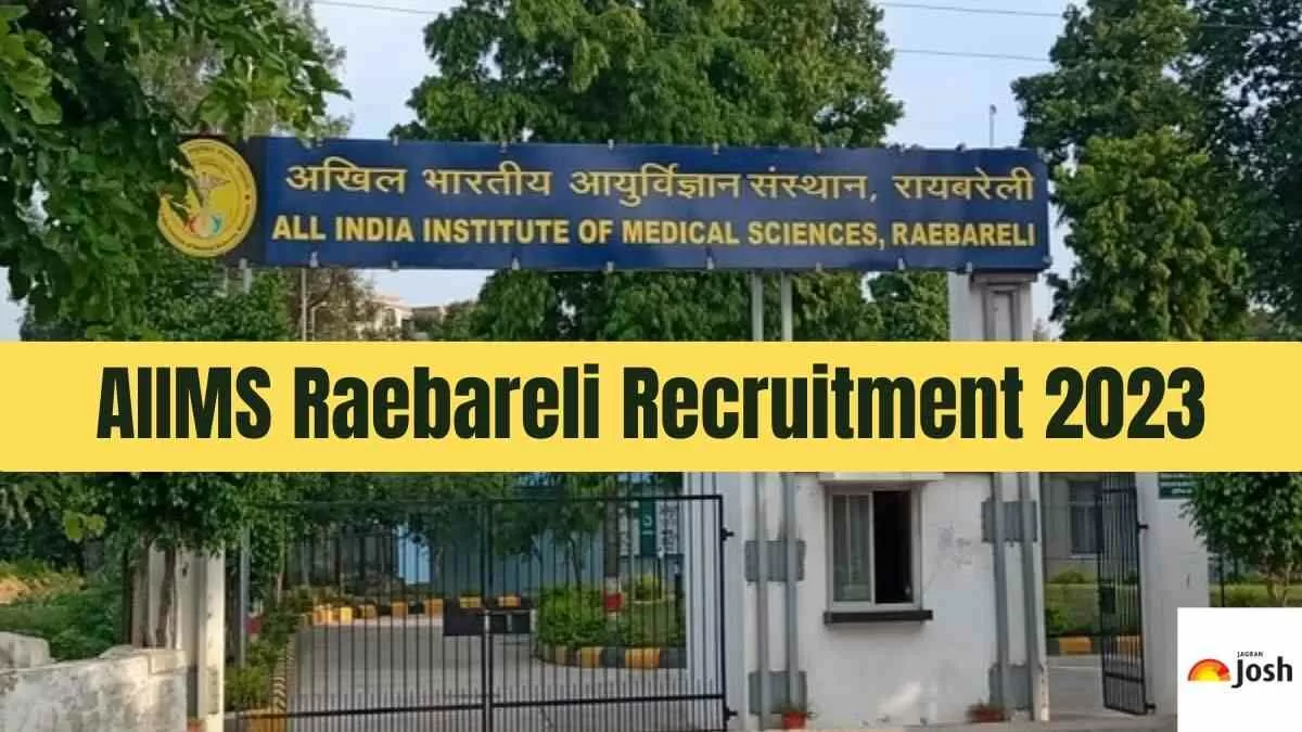 Check out detailed notification for AIIMS Raebareli Recruitment 2023 for Non-faculty posts.
