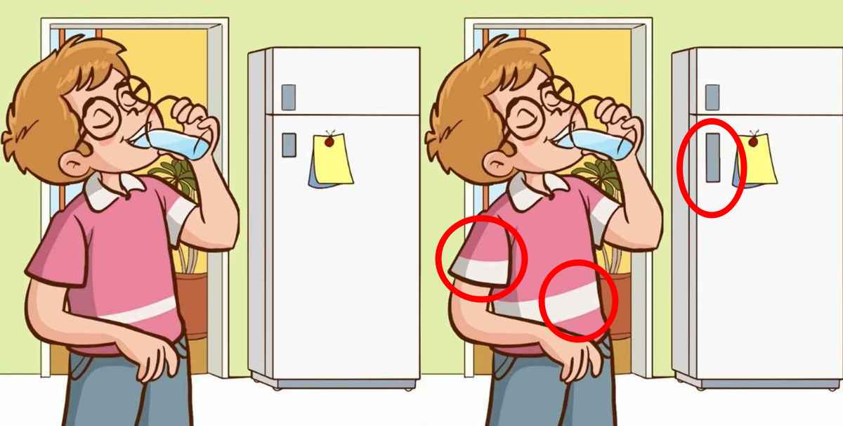 boy drinking water cartoon