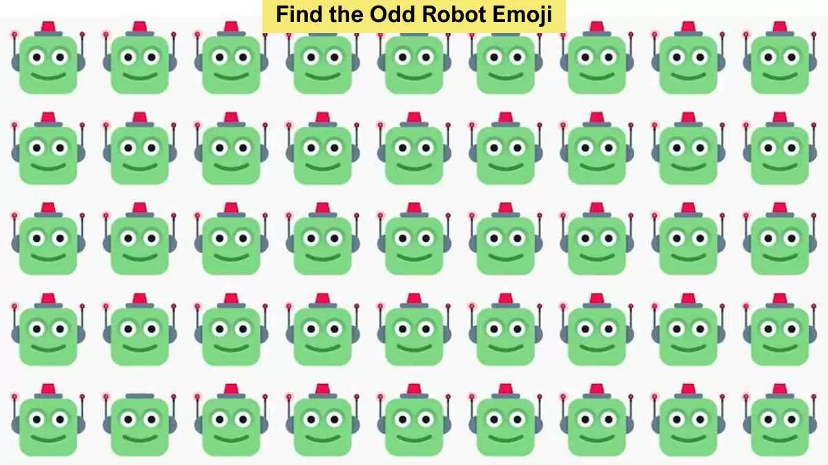 Find Odd Robot Emoji in 6 Seconds