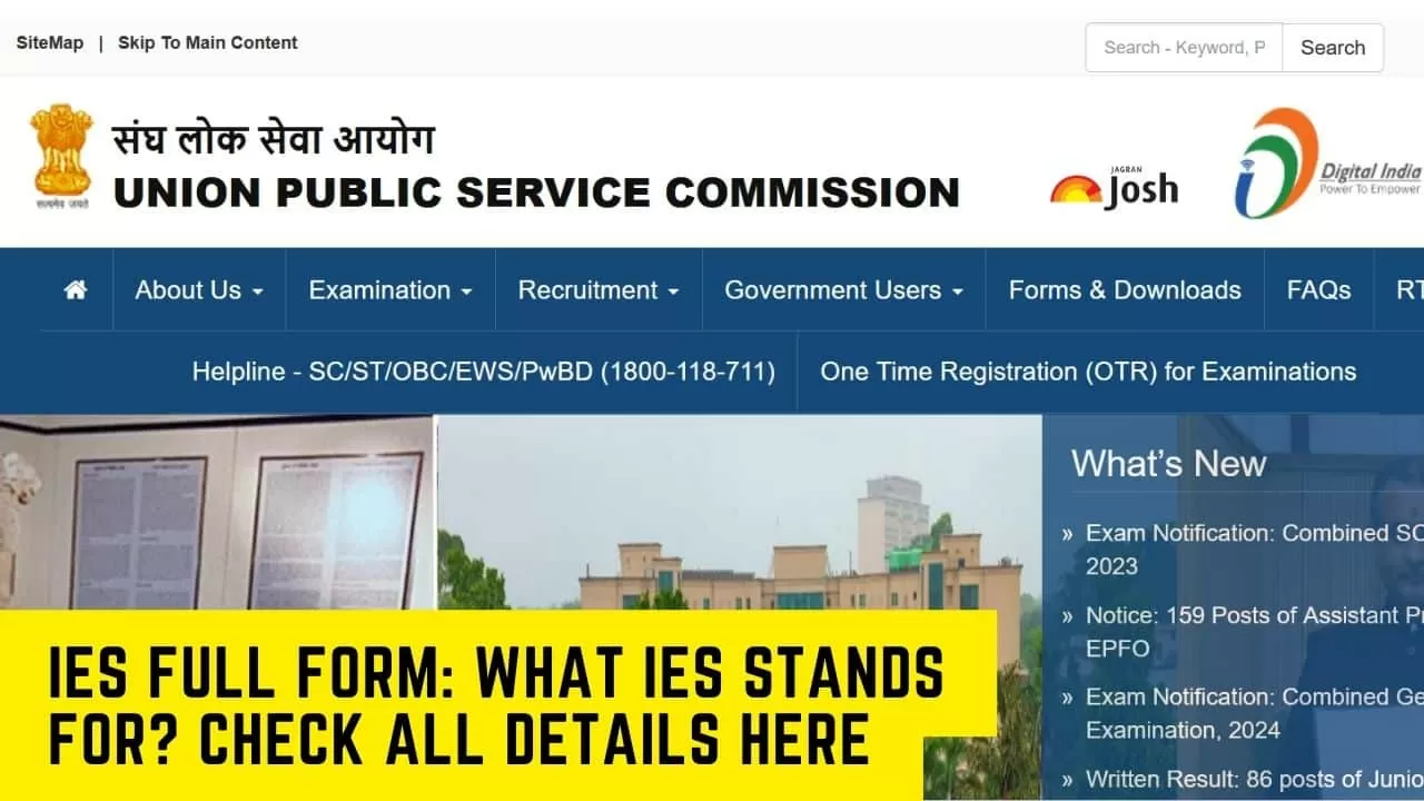 IES Full Form What IES Stands For Check All Details Here