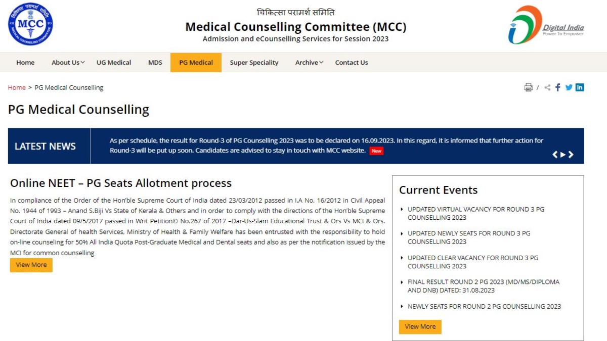 NEET PG Counselling 2023 Registration