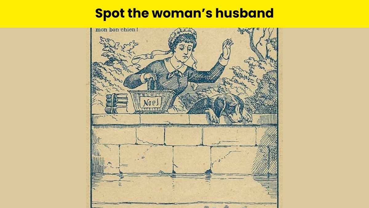 Only a keen observer can spot the woman’s husband in the 1930s picture within 7 seconds. 