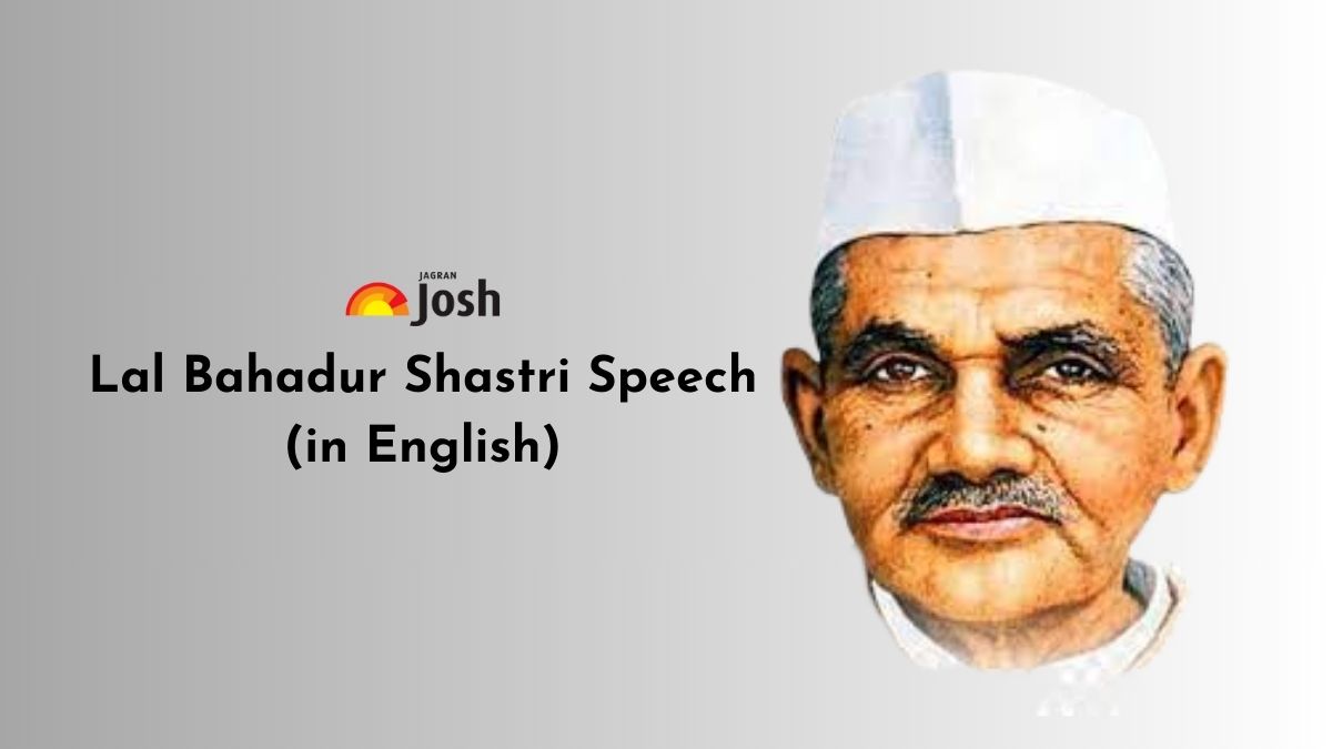 Lal Bahadur Shastri Speech In English For School Students 2023 