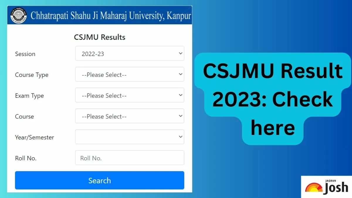 CSJMU Result 2023 OUT Direct Link to Download UG PG Result at