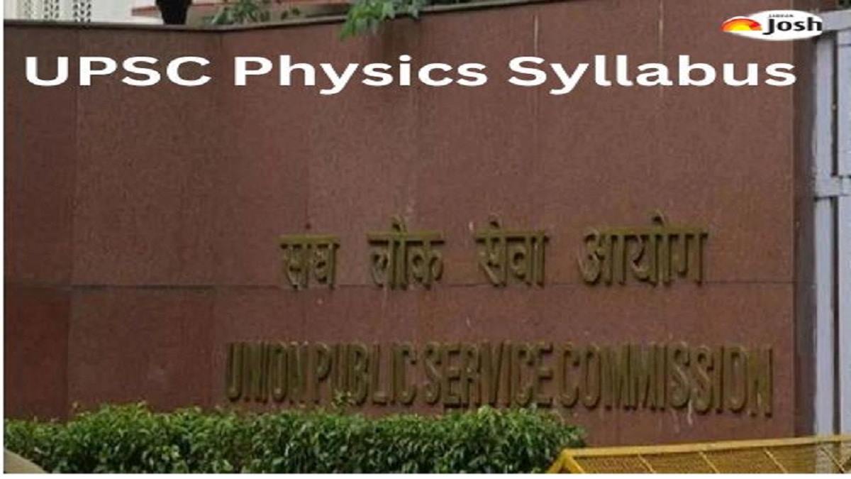 UPSC Physics Syllabus PDF