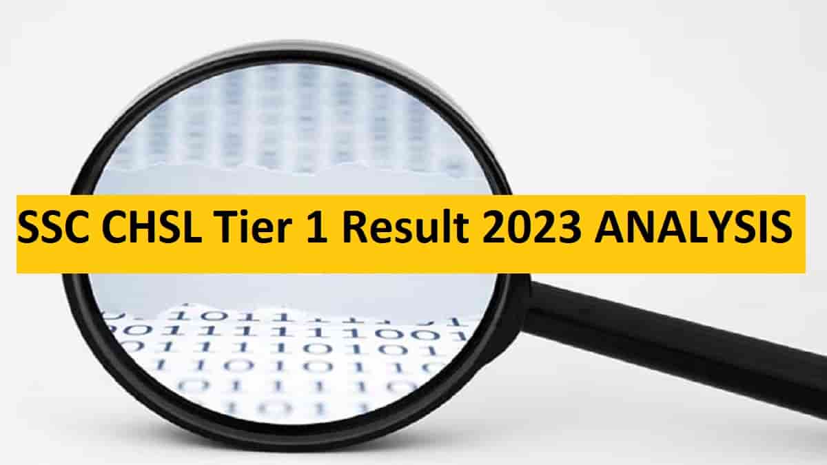  SSC CHSL Tier 1 Result 2023 analysis: check pass percentage