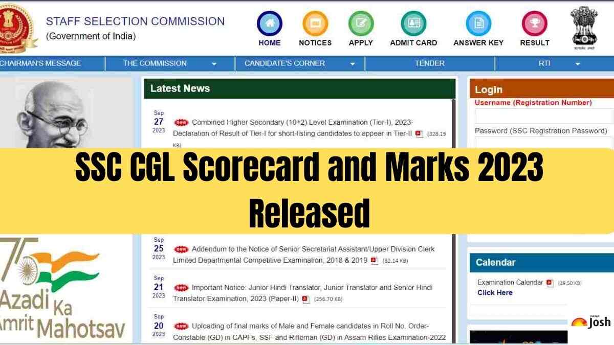Candidates can download the SSC CGL Scorecard 2023 here.