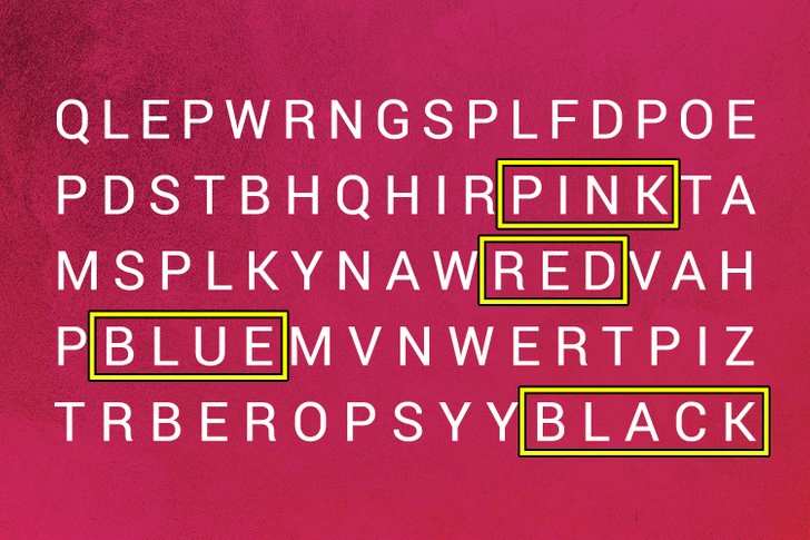 all four colour names are here