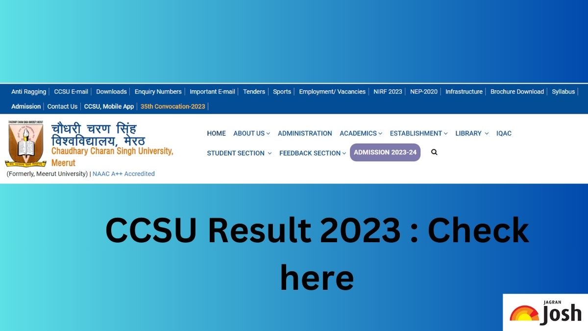 Get the direct link to download CCS University Result 2023 PDF here.