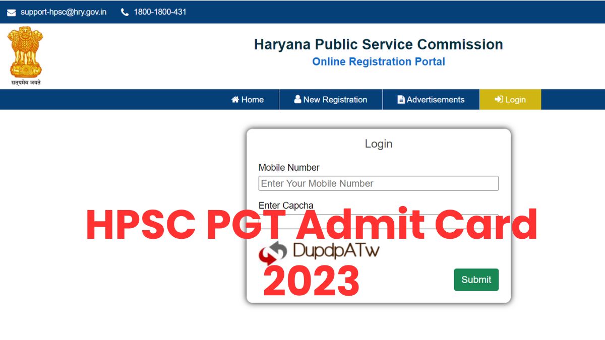 HPSC PGT Exam Admit Card 2023 Released: जारी हुए हरियाणा पीजीटी परीक्षा के एडमिट कार्ड, यहां से करें डाउनलोड, ये रहा डायरेक्ट लिंक 