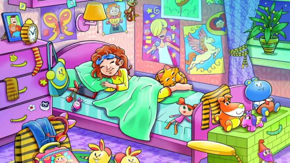 Optical Illusion for Testing Your IQ: Only 3% can find Bee hidden inside Girl’s Bedroom in picture within 7 secs!