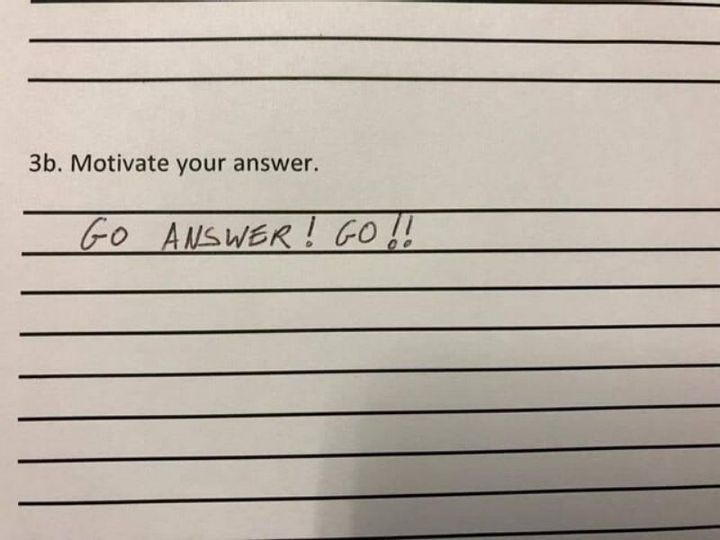 Funny Test Answers From Students in Test and Exam Questions