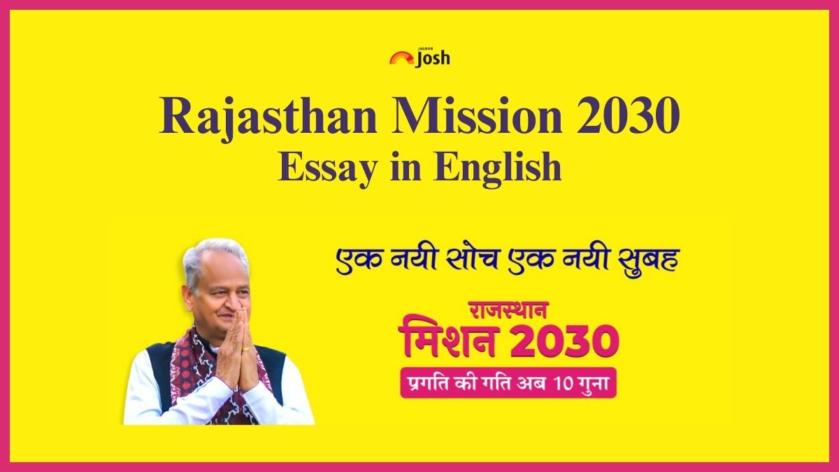 rajasthan mission 2030 essay in english 300 words