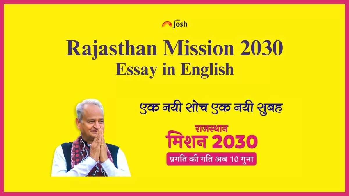 Essay on Rajasthan Mission 2030 in English: All You Need to Know