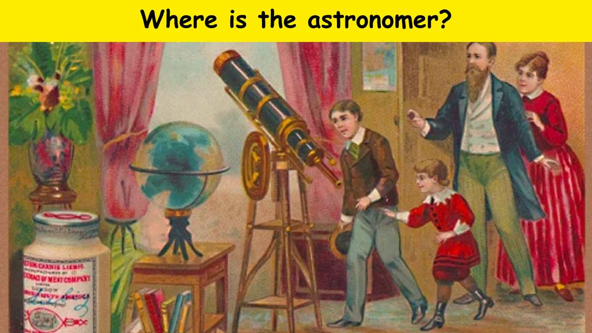 Only people with super vision can spot the old man hidden in the 1800s picture in 7 seconds. 