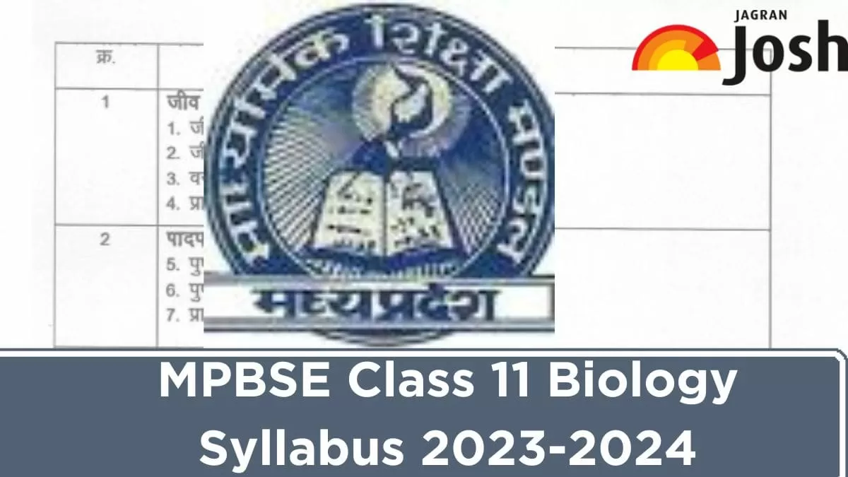 Get here detailed MP Board MPBSE Class 11th Biology Syllabus and paper pattern