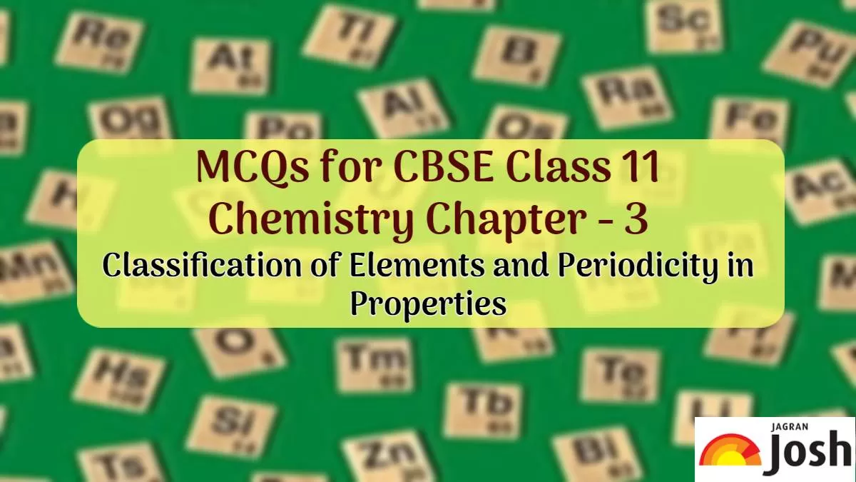 Download MCQs on Class 11 Classification of Elements and Periodicity in Properties in PDF
