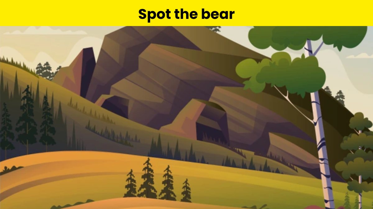 Put Your Skills to the Test and Spot the Hidden Bear in the Landscape in 7 Seconds!