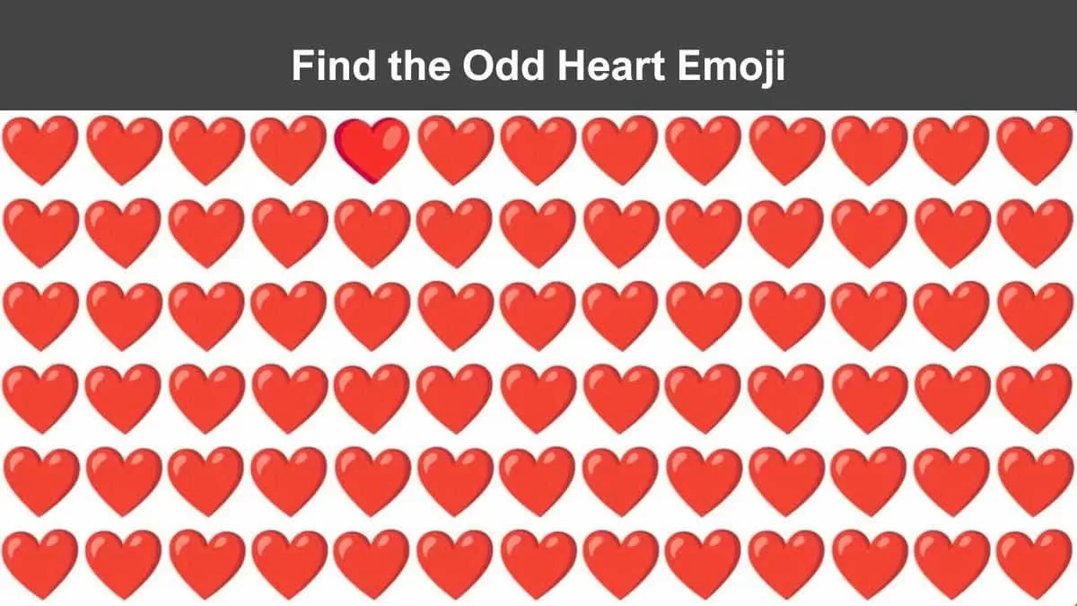 Find Odd Heart Emoji in 5 Seconds